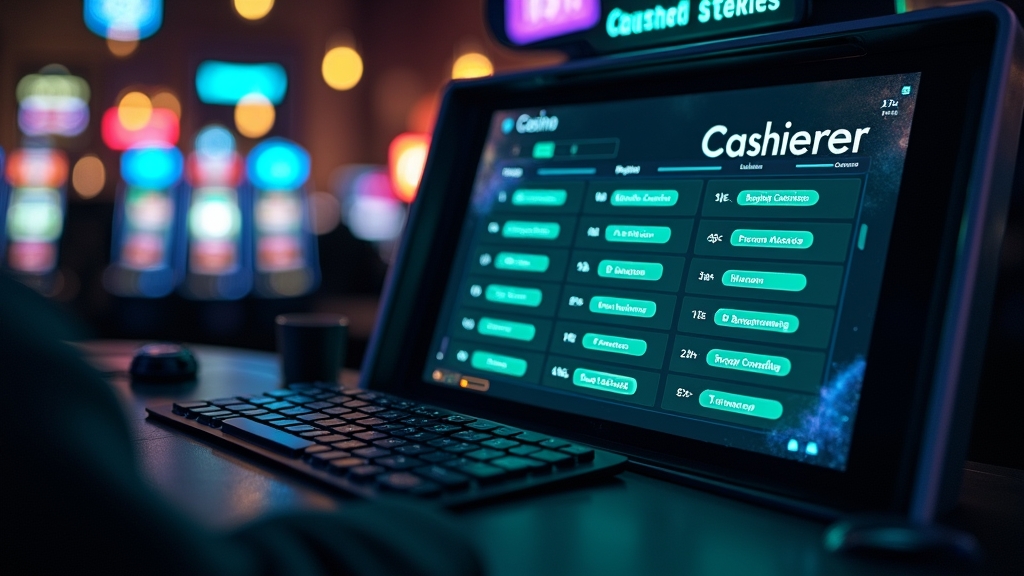 Promo code screen in a dark casino with glowing bonus tags