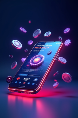 Smartphone showing Sol Casino app