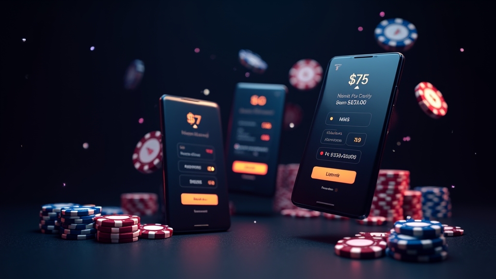 Casino payment dashboard showing fees, limits, and currency conversion panels